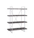 Grimma 4-shelf Bookcase Rustic Grey Herringbone - De Avenue Furniture