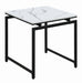 Clark 3-piece Occasional Set White and Dark Gunmetal - De Avenue Furniture