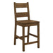 Coleman Counter Height Stools Rustic Golden Brown (Set of 2) - De Avenue Furniture