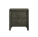 Serenity 2-drawer Nightstand Mod Grey - De Avenue Furniture