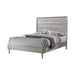 Ramon Queen Panel Bed Metallic Sterling - De Avenue Furniture