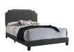Tamarac Upholstered Nailhead Queen Bed Grey - De Avenue Furniture