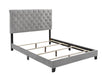 Warner Queen Upholstered Bed Grey - De Avenue Furniture