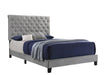 Warner Queen Upholstered Bed Grey - De Avenue Furniture