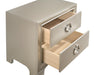 Salford 2-drawer Nightstand Metallic Sterling - De Avenue Furniture