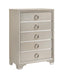 Salford 5-drawer Chest Metallic Sterling - De Avenue Furniture