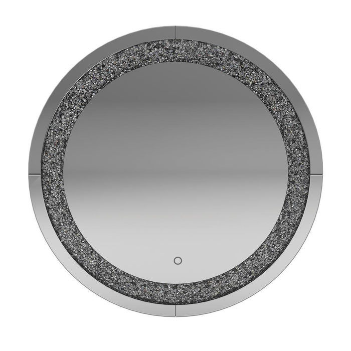 Landar Round Wall Mirror Silver