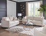 Corliss Upholstered Arched Arms Loveseat Beige - De Avenue Furniture
