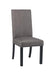 Hubbard Upholstered Side Chairs Charcoal (Set of 2) - De Avenue Furniture