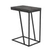 Carly Expandable Chevron Rectangular Accent Table Grey - De Avenue Furniture