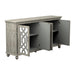 Melanie 4-door Accent Cabinet Antique White - De Avenue Furniture