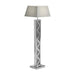 Carmen Geometric Base Floor Lamp Silver - De Avenue Furniture