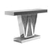 Crocus Rectangular Console Table Silver - De Avenue Furniture