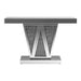 Crocus Rectangular Console Table Silver - De Avenue Furniture