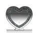 Euston Heart Shape Table Mirror Silver - De Avenue Furniture