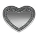 Aiko Heart Shape Wall Mirror Silver - De Avenue Furniture