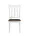 Kingman Slat Back Dining Chairs Espresso and White (Set of 2) - De Avenue Furniture