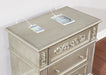 Heidi 3-drawer Nightstand Metallic Platinum - De Avenue Furniture