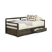 Sorrento 2-drawer Twin XL Daybed with Extension Trundle Grey - De Avenue Furniture