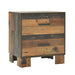 Sidney 2-drawer Nightstand Rustic Pine - De Avenue Furniture