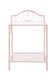 Massi 1-shelf Nightstand with Glass Top Powder Pink - De Avenue Furniture