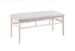 Massi Tufted Upholstered Bench Powder Pink - De Avenue Furniture