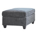 Mccord Upholstered Ottoman Dark Grey - De Avenue Furniture