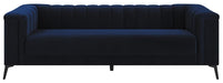 Chalet Tuxedo Arm Sofa Blue - De Avenue Furniture