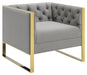 Eastbrook Tufted Back Chair Grey - De Avenue Furniture