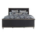 Alderwood Eastern King Upholstered Panel Bed Charcoal Grey - De Avenue Furniture