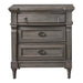 Alderwood 3-drawer Nightstand French Grey - De Avenue Furniture