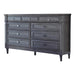 Alderwood 9-drawer Dresser French Grey - De Avenue Furniture
