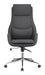 Cruz Upholstered Office Chair with Padded Seat Grey and Chrome - De Avenue Furniture