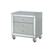 Gunnison 2-drawer Nightstand Silver Metallic - De Avenue Furniture