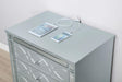 Gunnison 2-drawer Nightstand Silver Metallic - De Avenue Furniture