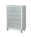 Gunnison 5-drawer Chest Silver Metallic - De Avenue Furniture