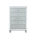 Gunnison 5-drawer Chest Silver Metallic - De Avenue Furniture
