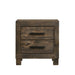 Woodmont 2-drawer Nightstand Rustic Golden Brown - De Avenue Furniture