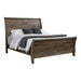Frederick Eastern King Sleigh Panel Bed Weathered Oak - De Avenue Furniture