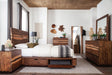 Winslow Storage Eastern King Bed Smokey Walnut and Coffee Bean - De Avenue Furniture