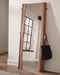 Winslow Standing Mirror Smokey Walnut and Coffee Bean - De Avenue Furniture