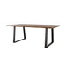 Ditman Live Edge Dining Table Grey Sheesham and Black - De Avenue Furniture