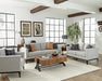 Apperson Cushioned Back Sofa Light Grey - De Avenue Furniture