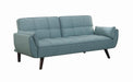 Caufield Biscuit-tufted Sofa Bed Turquoise Blue - De Avenue Furniture