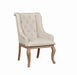 Brockway Tufted Arm Chairs Cream and Barley Brown (Set of 2) - De Avenue Furniture
