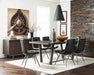 Aiken Tufted Dining Chairs Charcoal (Set of 4) - De Avenue Furniture