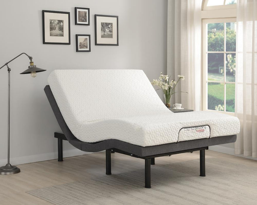 Clara Twin XL Adjustable Bed Base Grey and Black - De Avenue Furniture