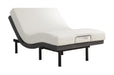 Clara Eastern King Adjustable Bed Base Grey and Black - De Avenue Furniture