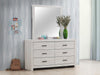 Brantford Rectangle Dresser Mirror Coastal White - De Avenue Furniture
