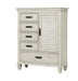 Franco 5-drawer Door Chest Antique White - De Avenue Furniture